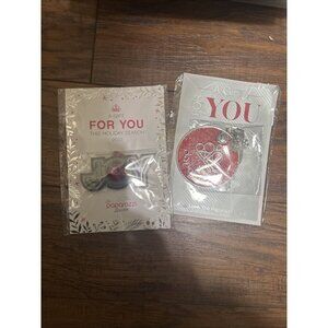 Paparazzi Christmas ornaments Set Of 2 - JOY - 2022 And Pink Swag 2023 NEW